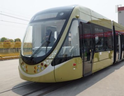 Bombardier Partner CSR Puzhen Presents First Low-Floor Tram for China