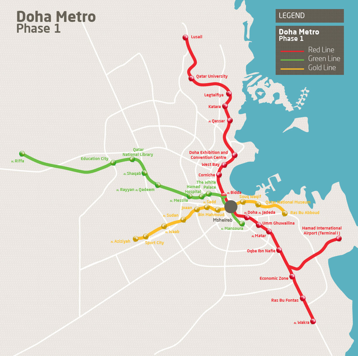 Doha Metro map