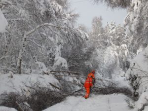 Climate Change and the Railways: snow on the tracks in Scotland