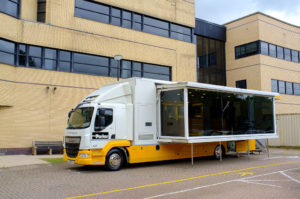 Parker Hannifin's exhibition vehicle visits the iPro Stadium