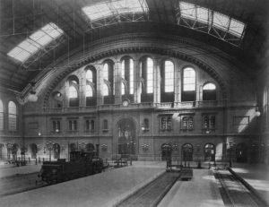 Interior of Anhalter Station at its inauguration in 1880