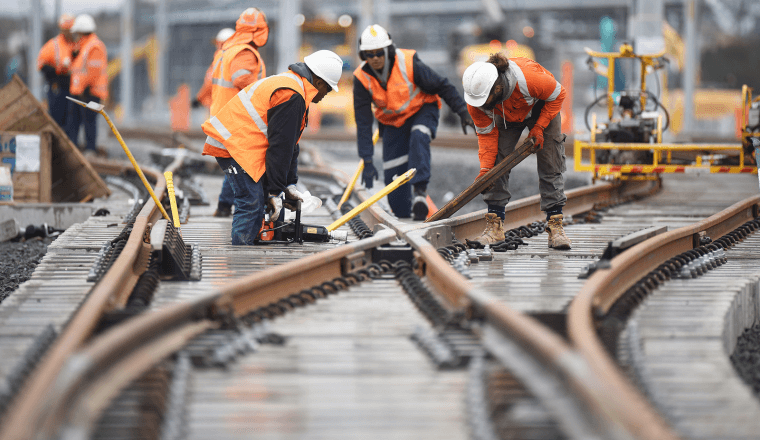 Sydney Metro Track Laying