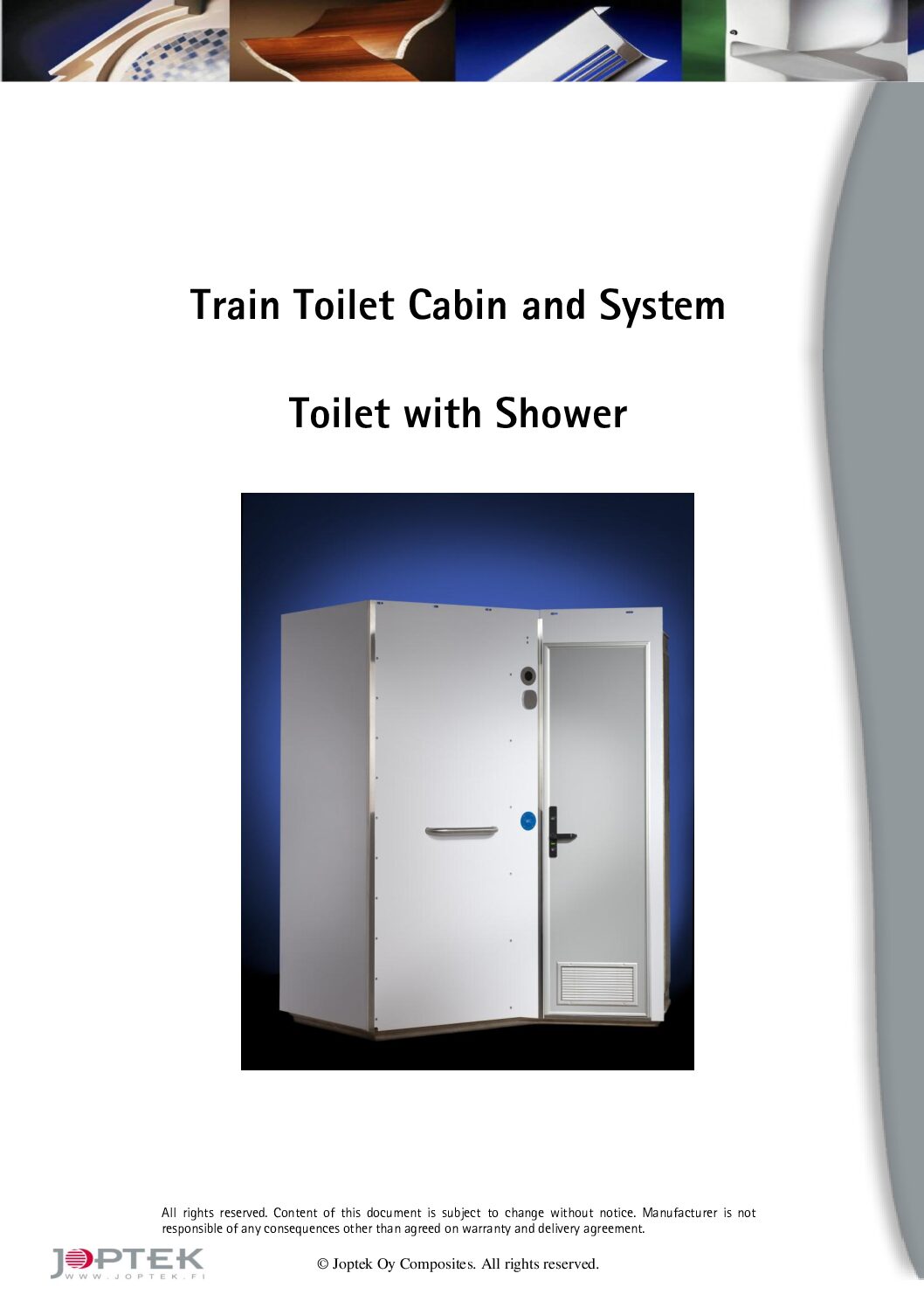 Train Toilet with Shower