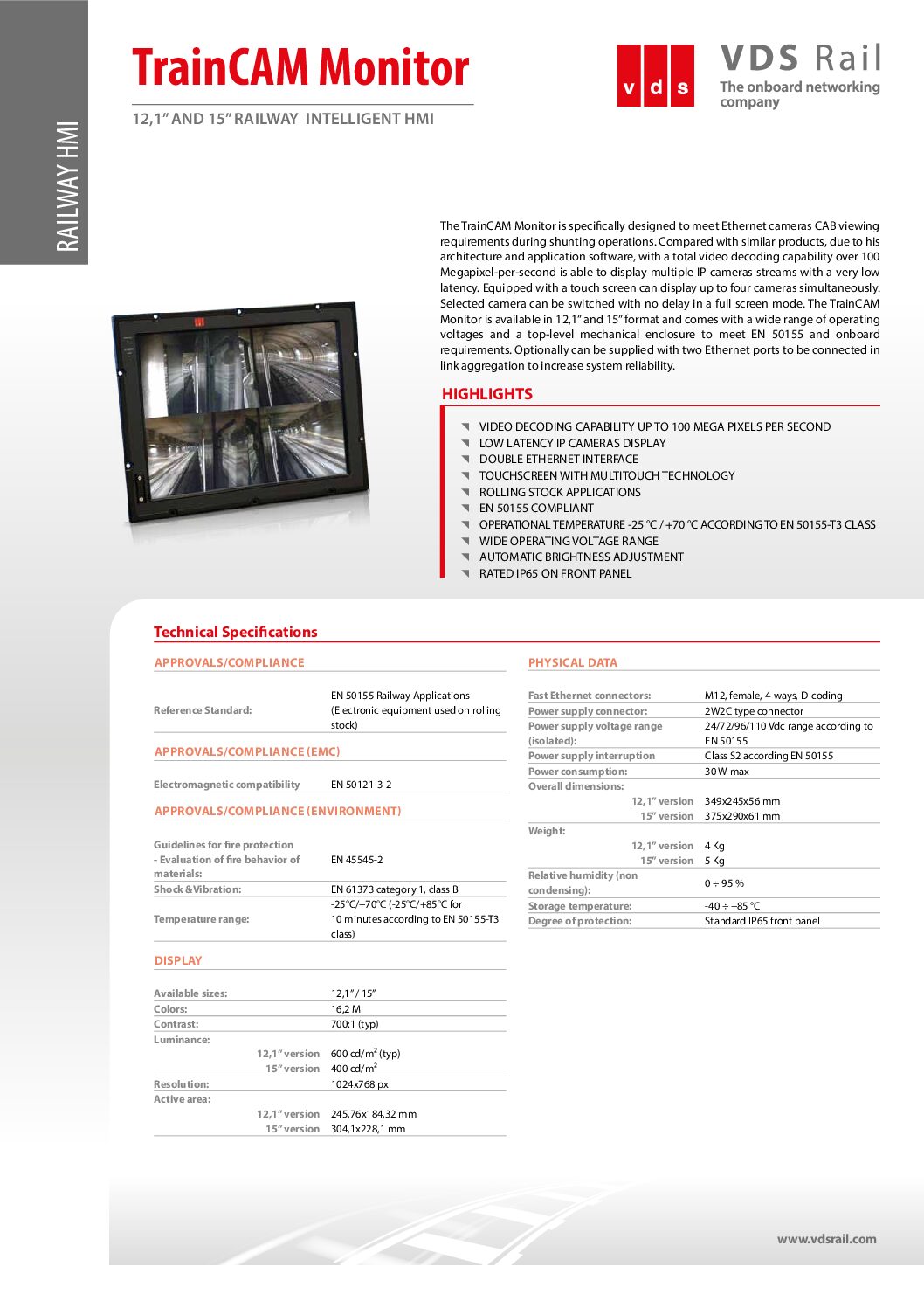 TrainCAM Monitore Brochure