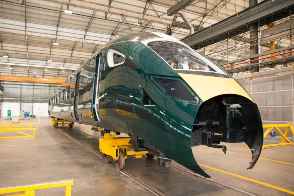 InterCity Express Train bodyshell in Italy