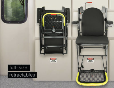Baultars Full Size Retractable Seat for Trains