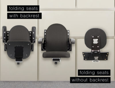 Baultars folding seats for trains