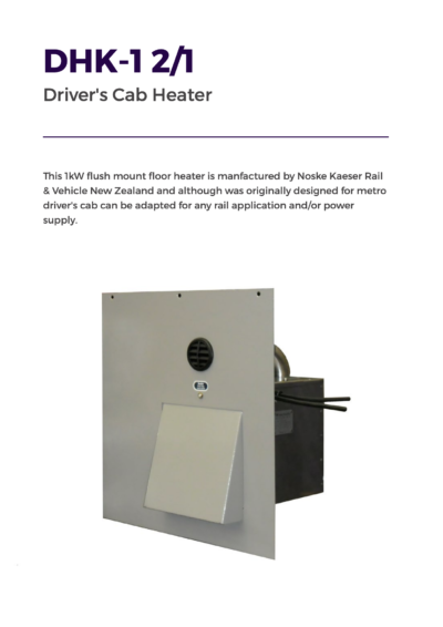 Driver’s Cab Heater