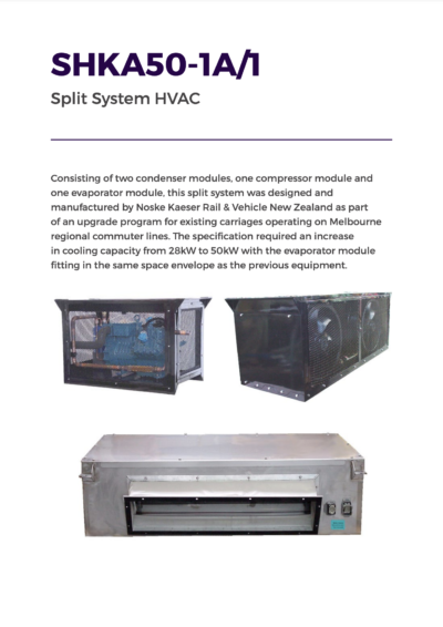Split System HVAC for Train Carriages