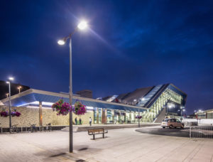 Smart lighting at Reading Station