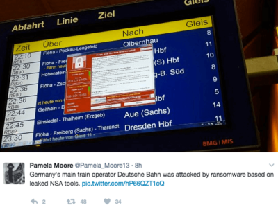 Global Cyber Attack Hits Deutsche Bahn