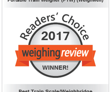 Weighwell Awarded Best Train Scale 2017 for the Portable Train Weigher