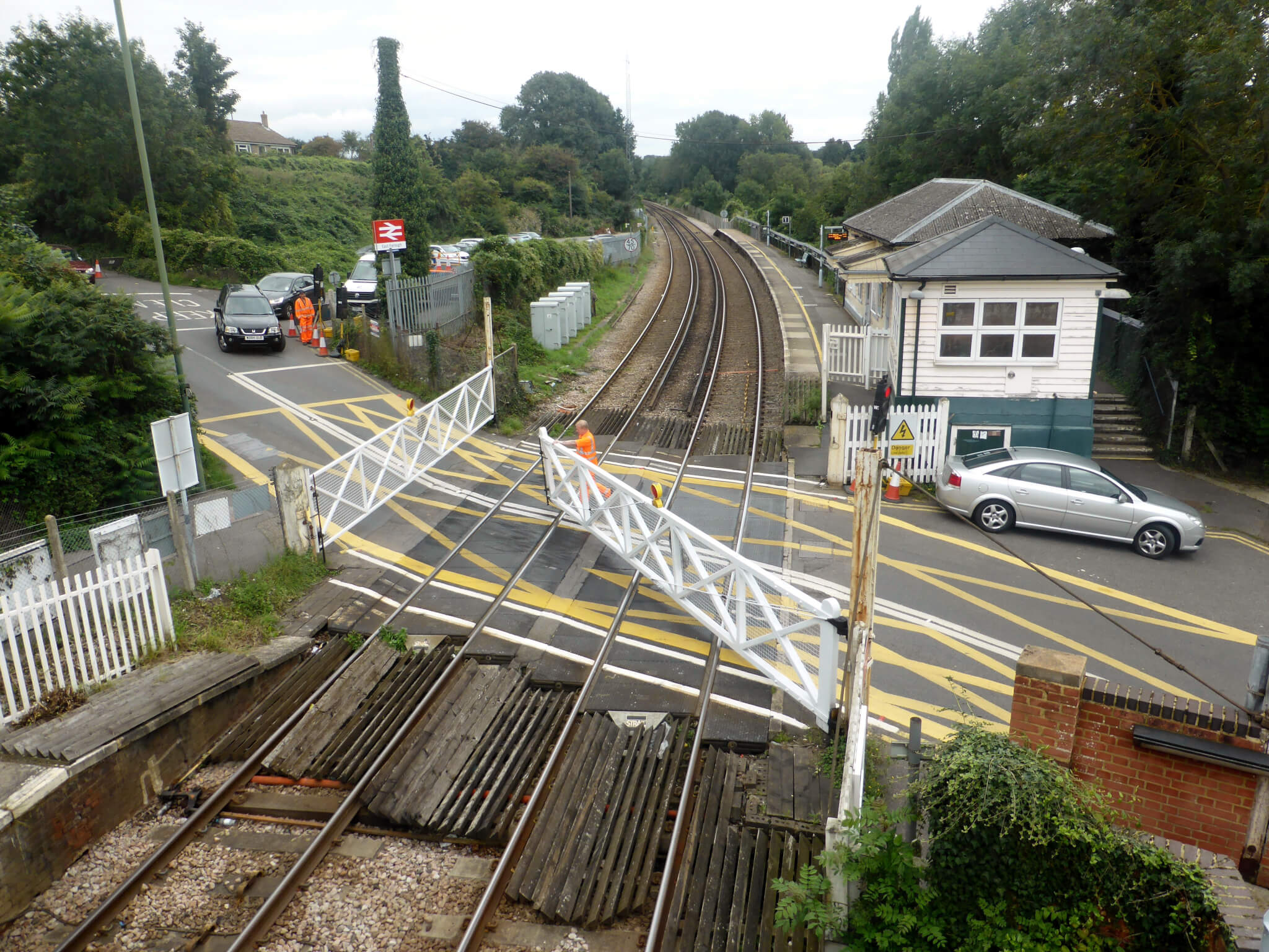 The UK still has manually-operated level crossings.