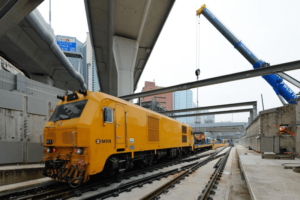 Tracklaying for Hong Kong’s East West Corridor Completed