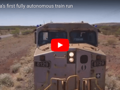 Autonomous Freight Train Completes Test Run in Australia