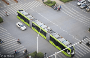 ‘Railless Train’ Begins Testing in China