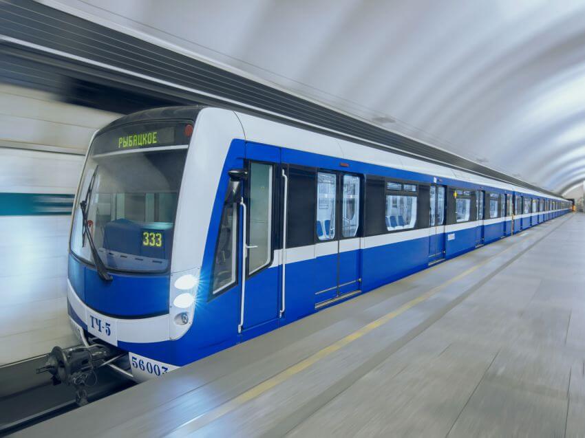 St Petersburg Metro Train