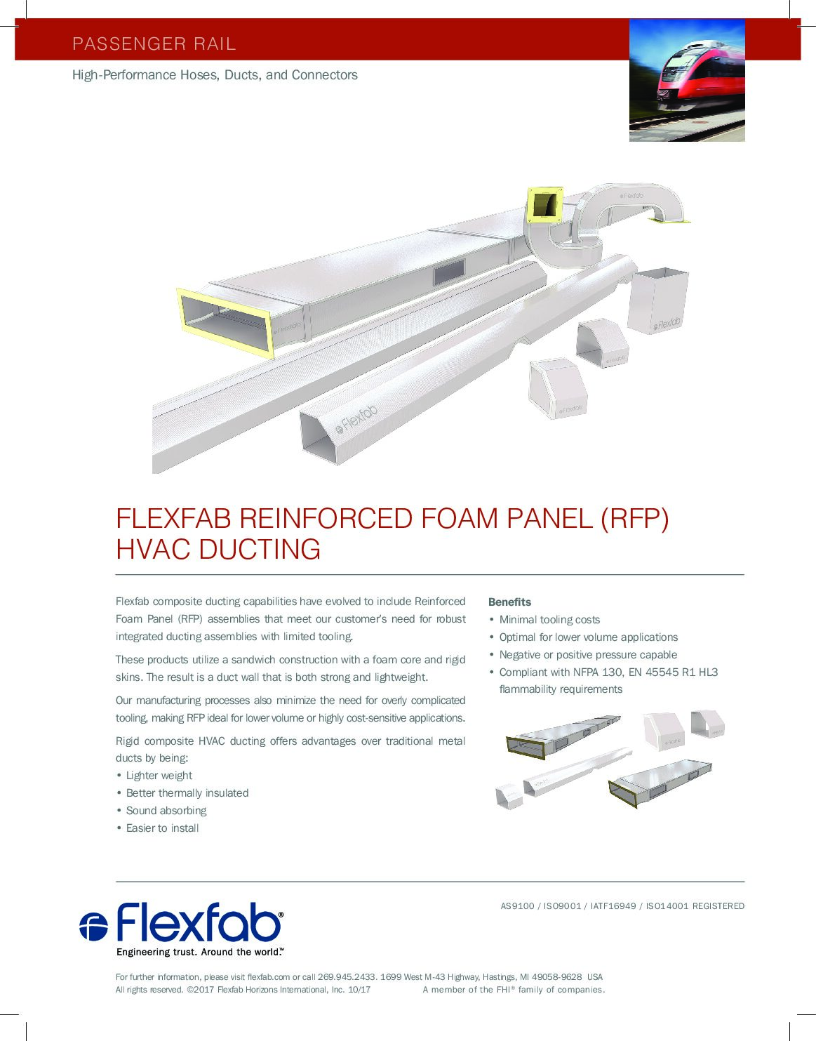 Reinforced Foam Panel (RFP) HVAC Ducting