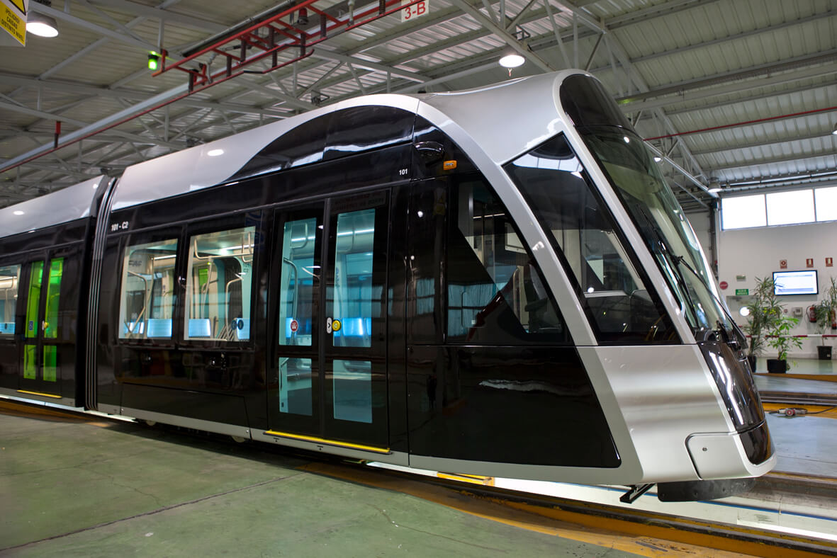 Urbos 3 tram in Luxembourg by CAF