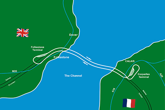 Diagram of Channel Tunnel