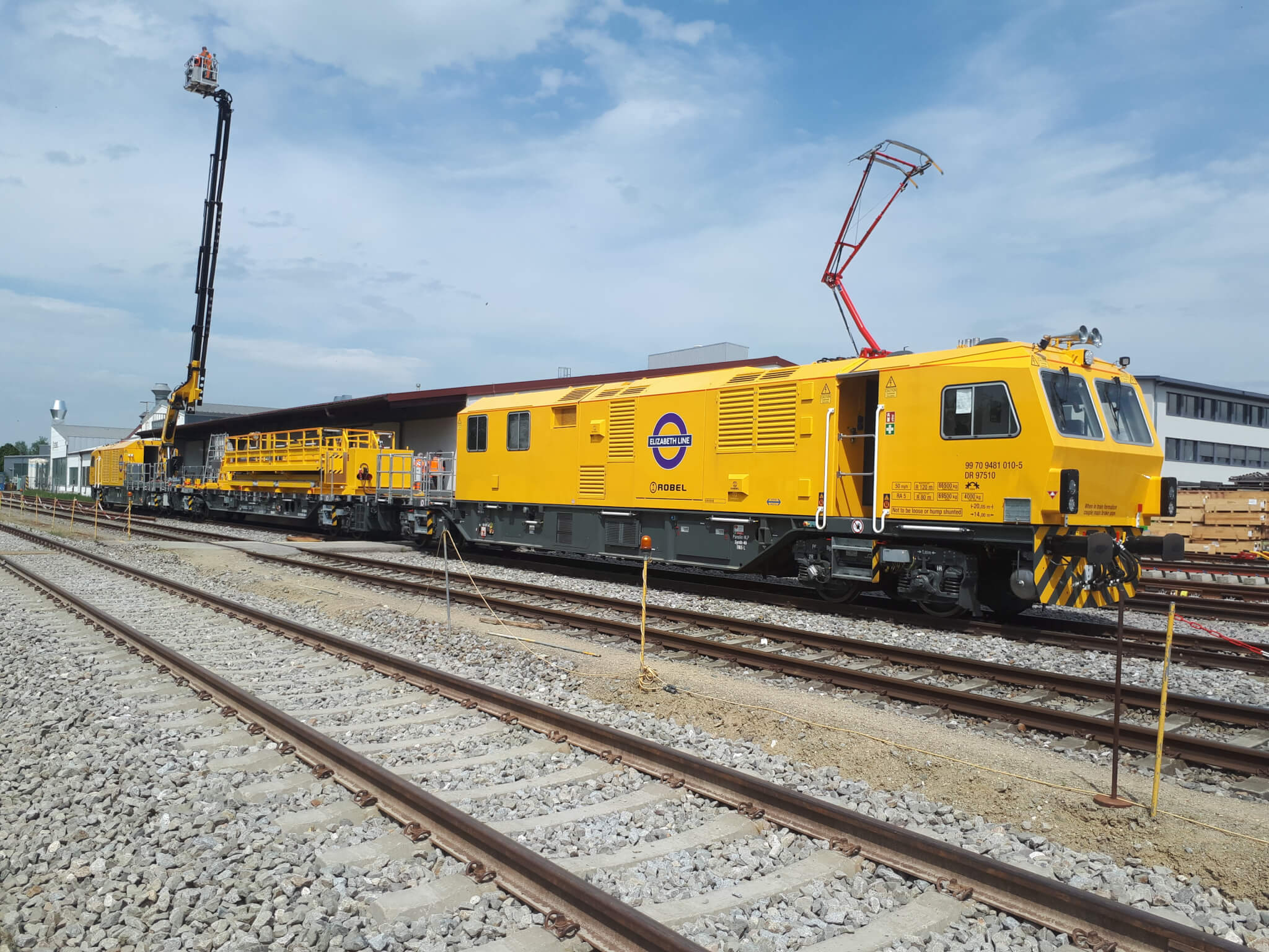 One of the new engineering trains for London's Elizabeth line