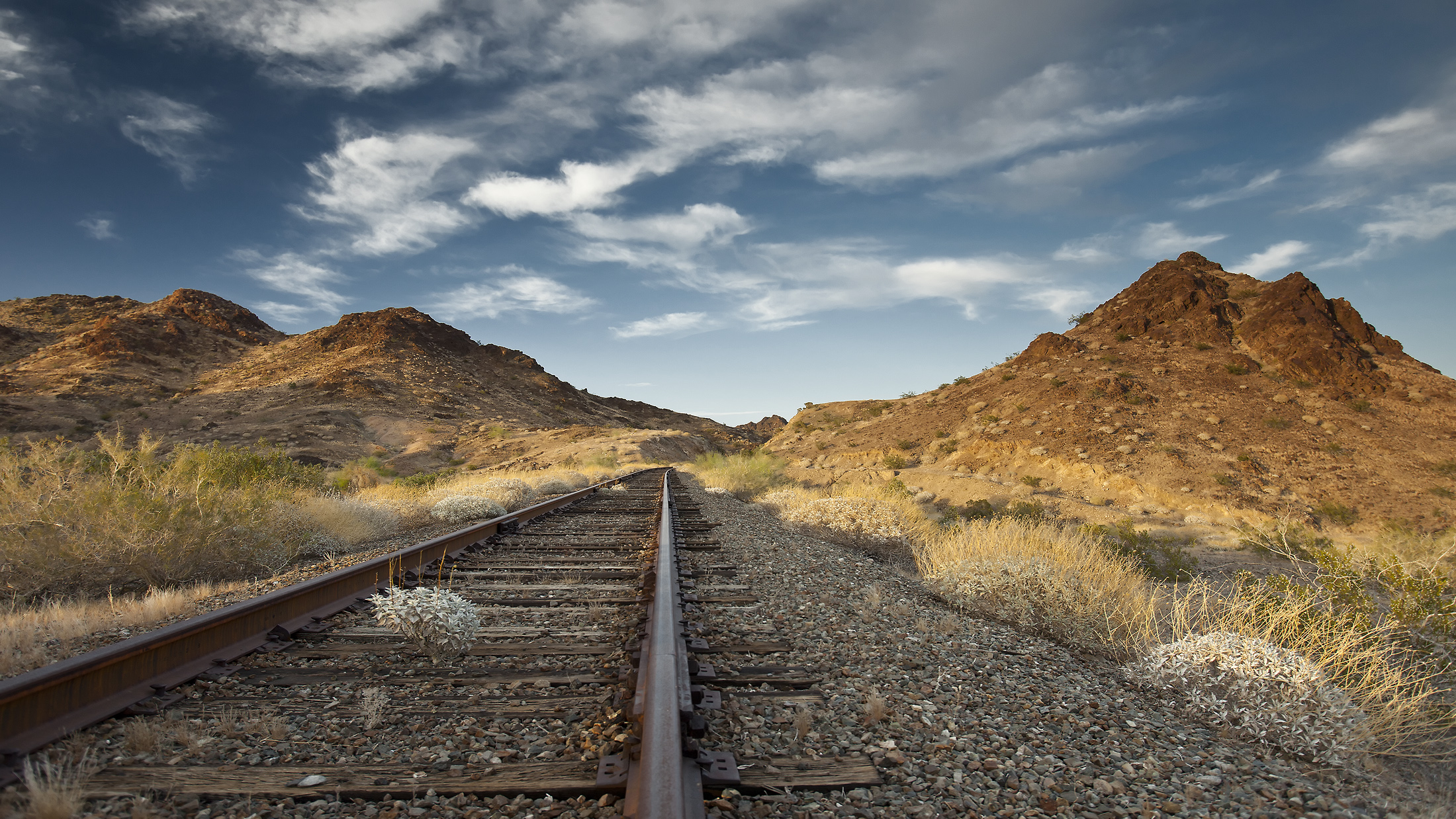 rail tracks in Arizona, United States