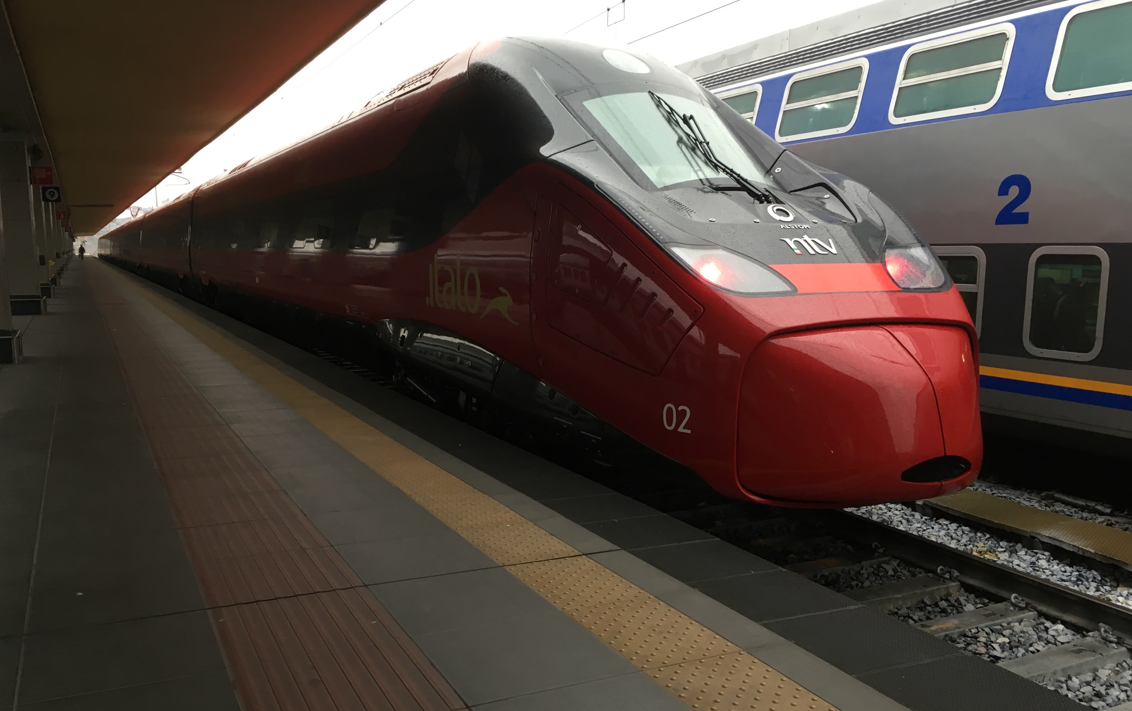 The Pendolino EVO manufactured by Alstom for Italo