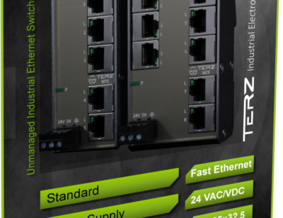 TERZ Industrial Ethernet Switch RJ45 flat