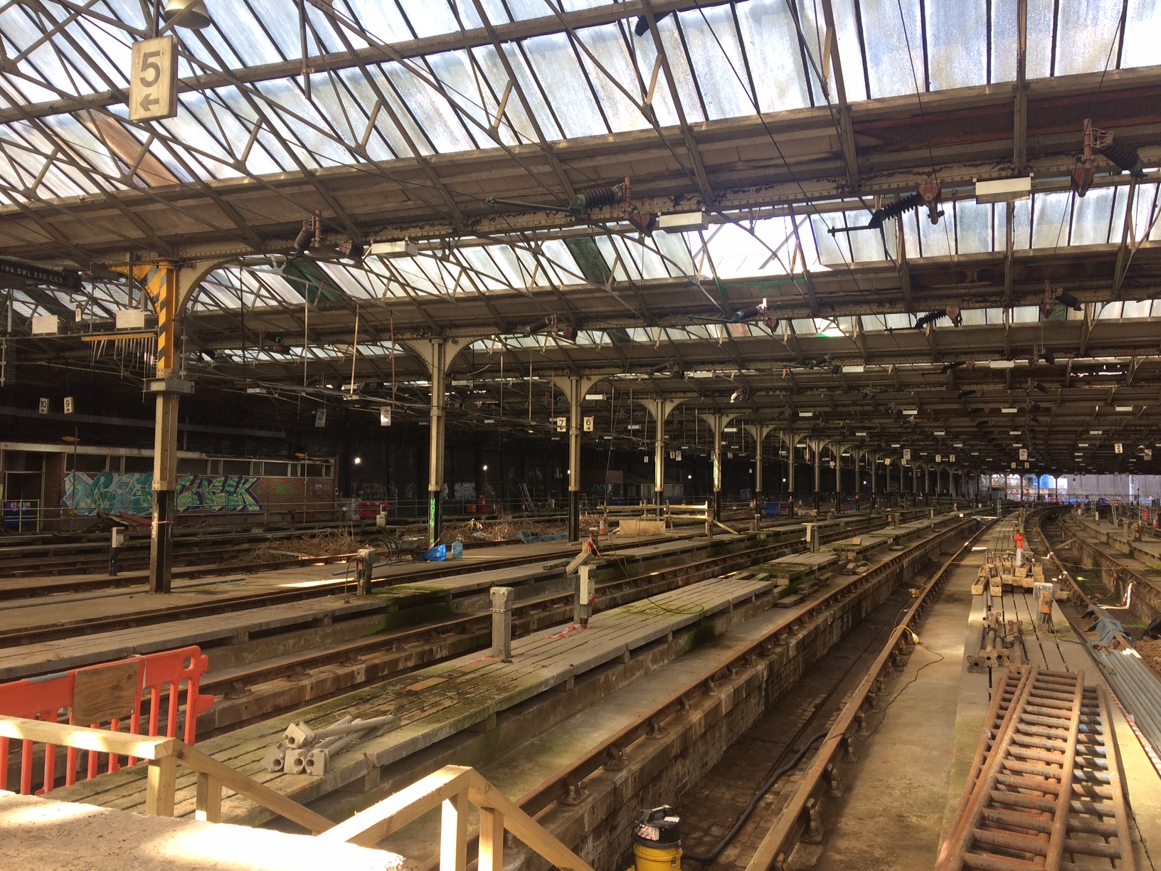 Euston Station demolition works