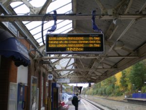 Daktronics Chiltern Railway Amber LED Platform Display