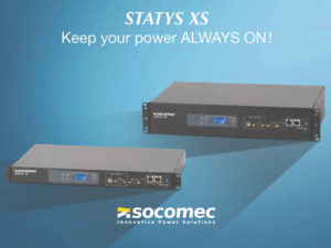 Double-Security STATYS XS Switching Technology from Socomec – High Availability Guaranteed