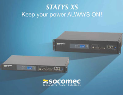 Double-Security STATYS XS Switching Technology from Socomec – High Availability Guaranteed