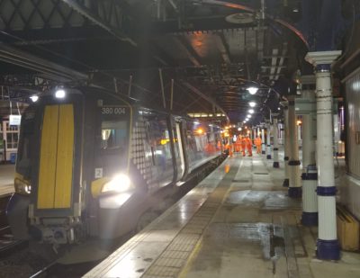 Scotland: First Successful Electric Train Test Run on Stirling-Alloa Line