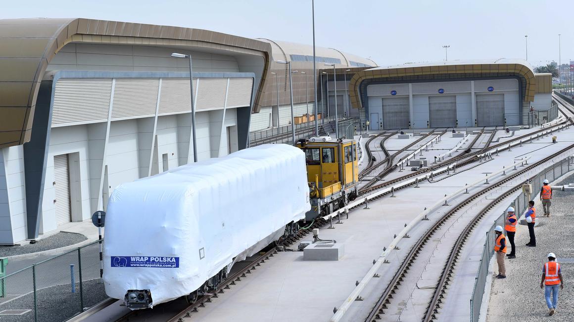 Metropolis trainset arrives in Dubai