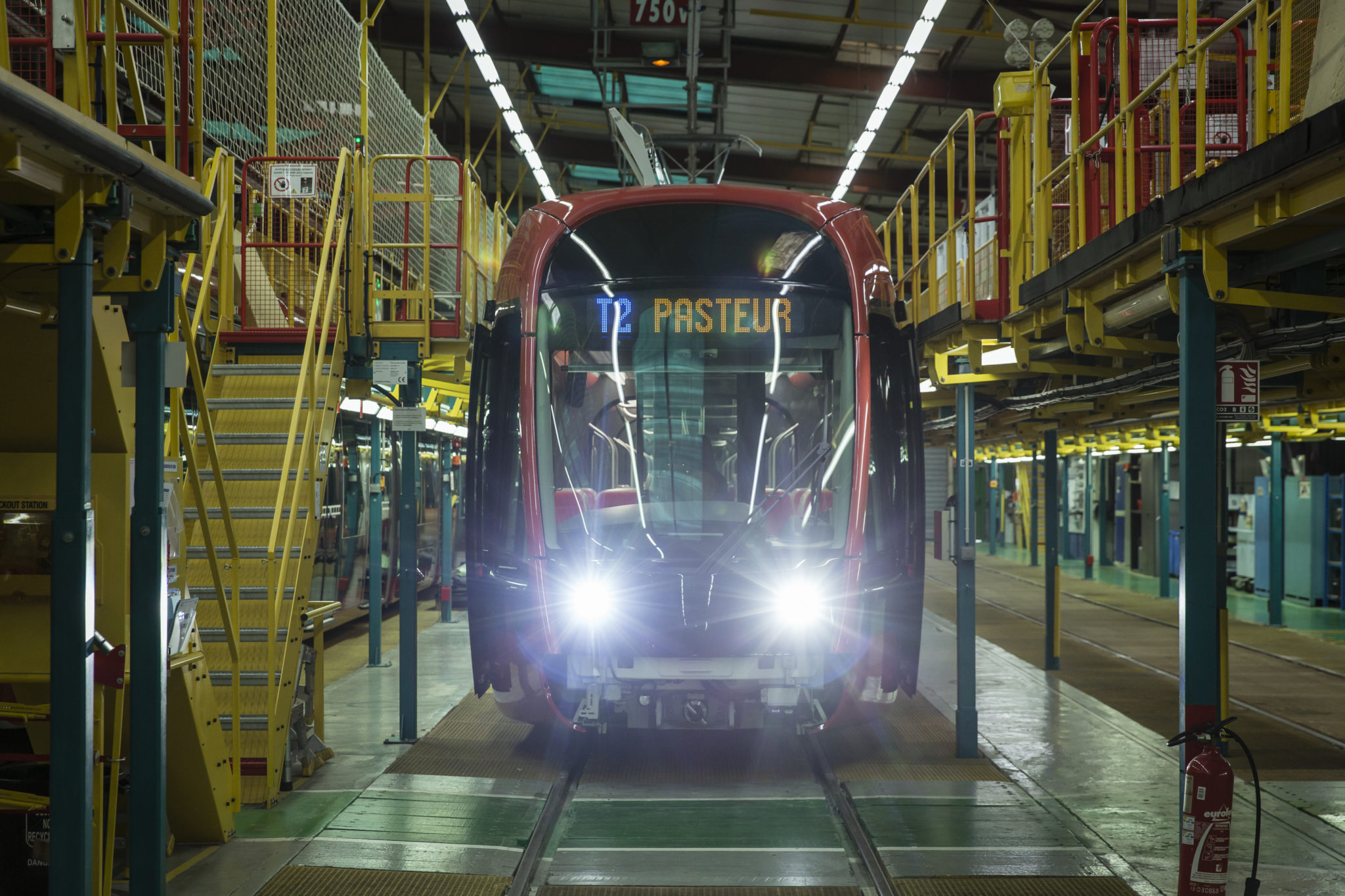 Alstom has provided the trains for the new T2 Nice Airport tram link
