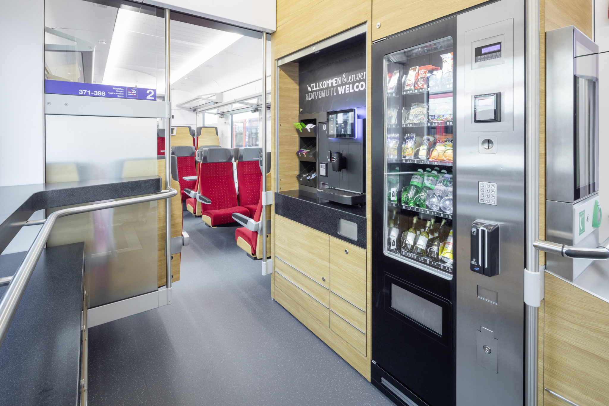 Bistro in the new Traverso trains