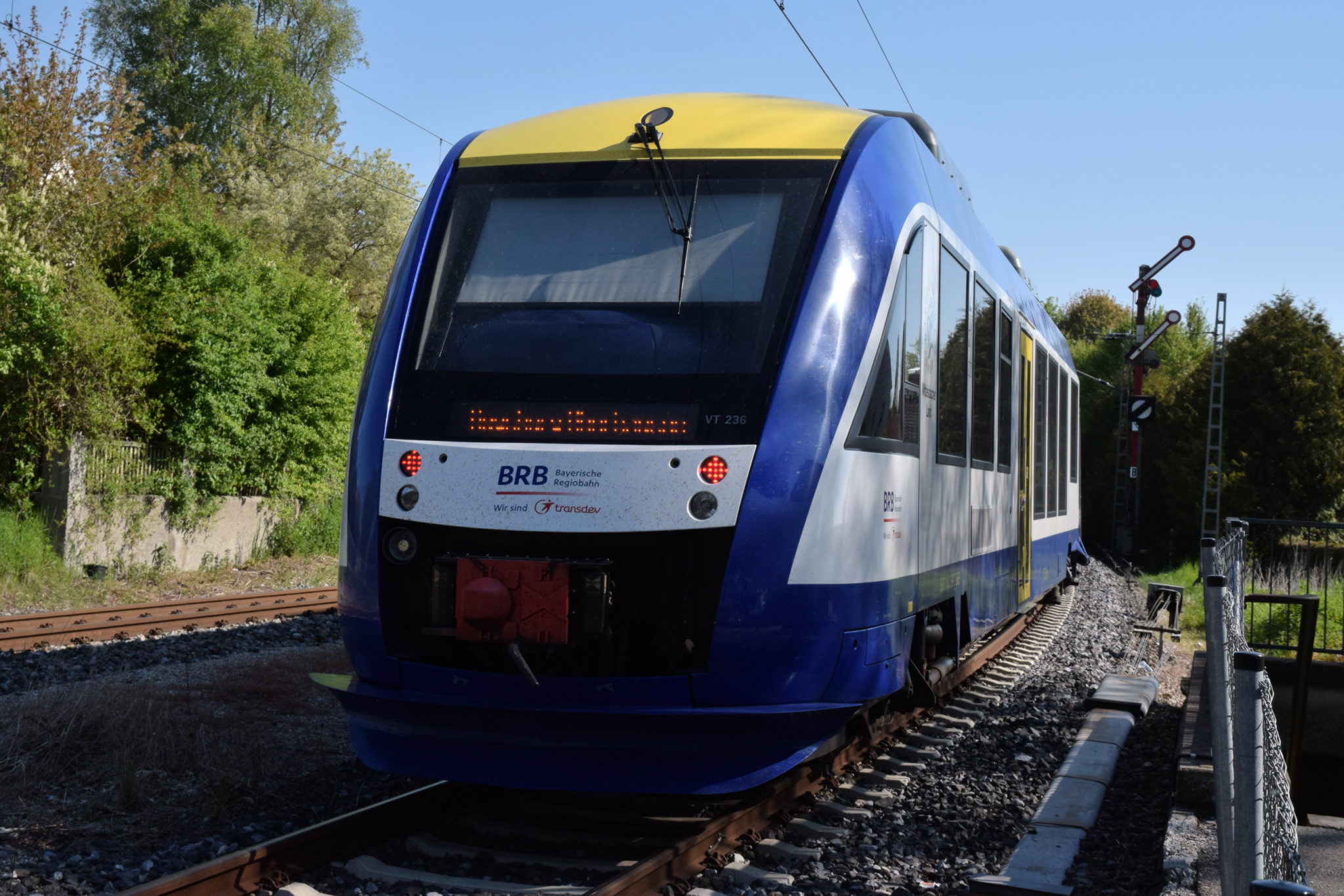 A Coradia LINT in service for Bayerische Regiobahn