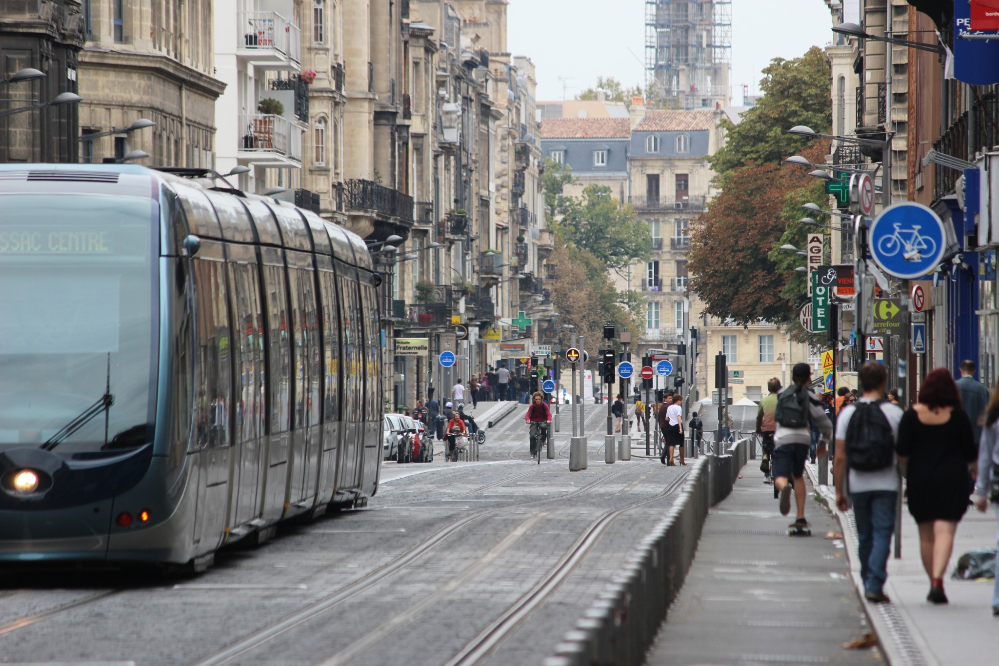 A tram in Bordeaux