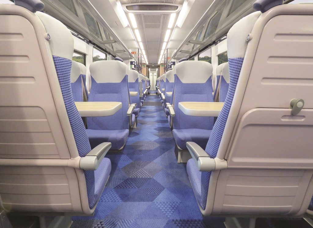 Axminster Carpets created flooring for TransPennine Express