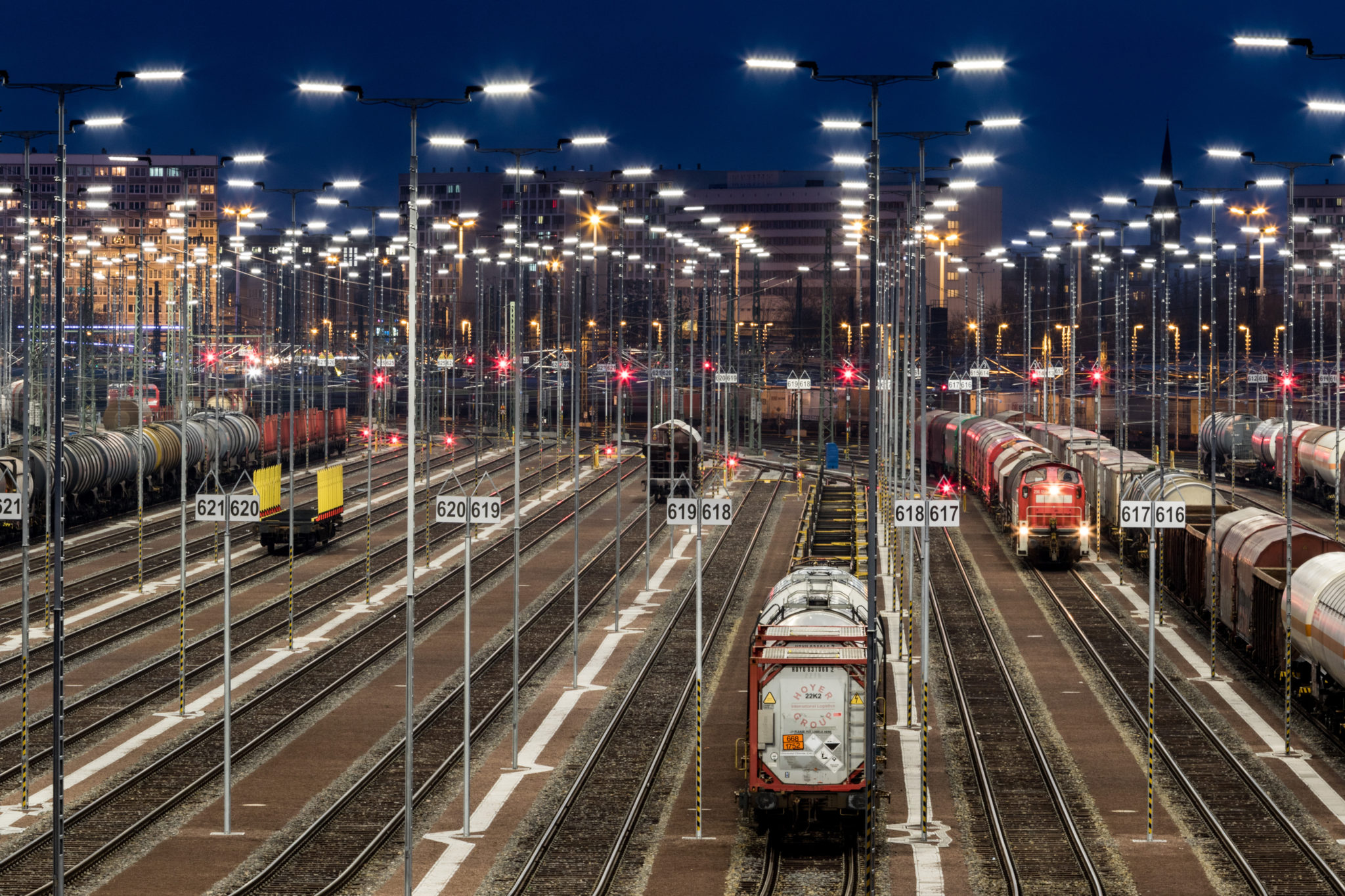 DB Train Formation Yard in Halle (Saale)