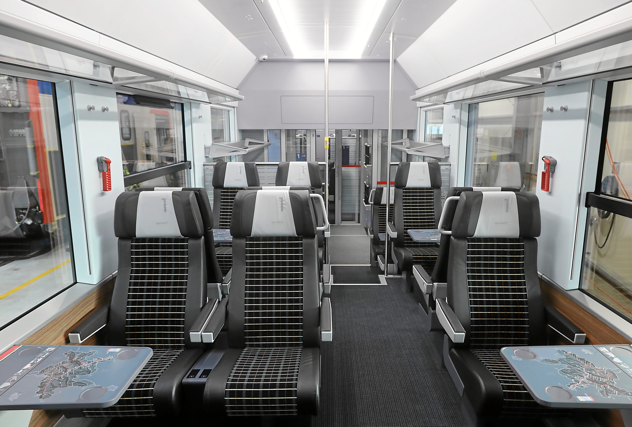 First class interior of the new Capricorn train