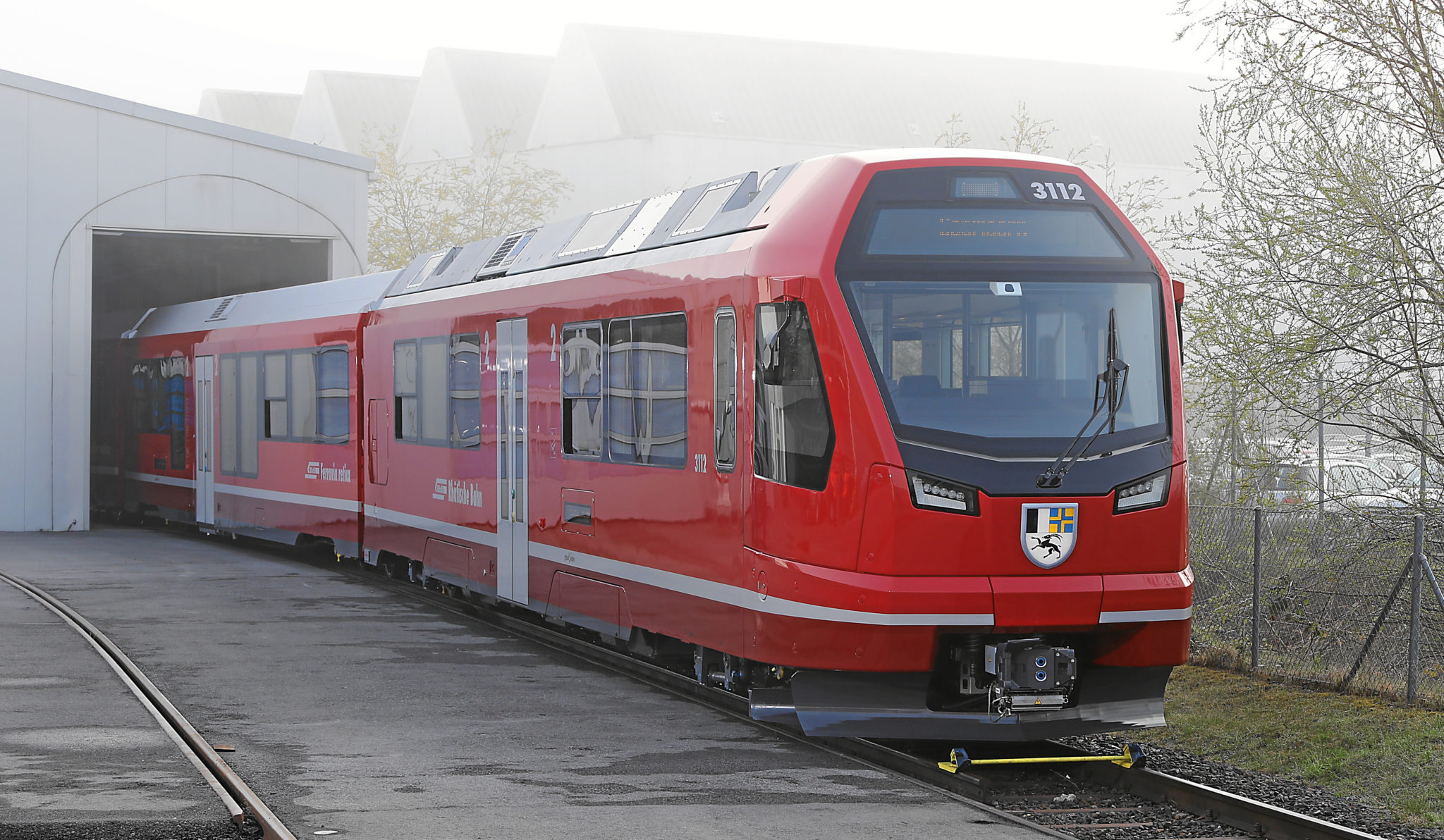 The roll-out of the new Stadler Capricorn train for Rhaetian Railway