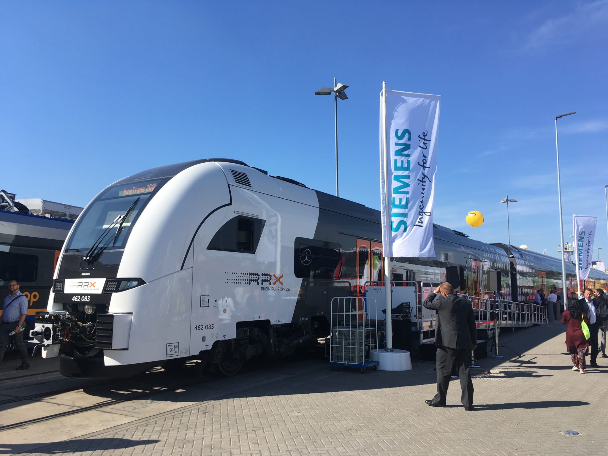 The RRX train, a Siemens Desiro HC, at InnoTrans 2018