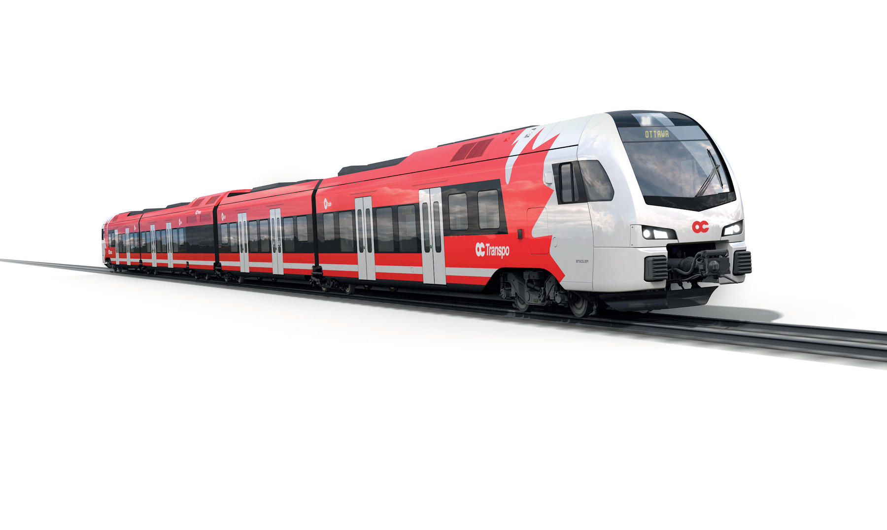 Stadler FLIRT train for Ottawa Trillium Line