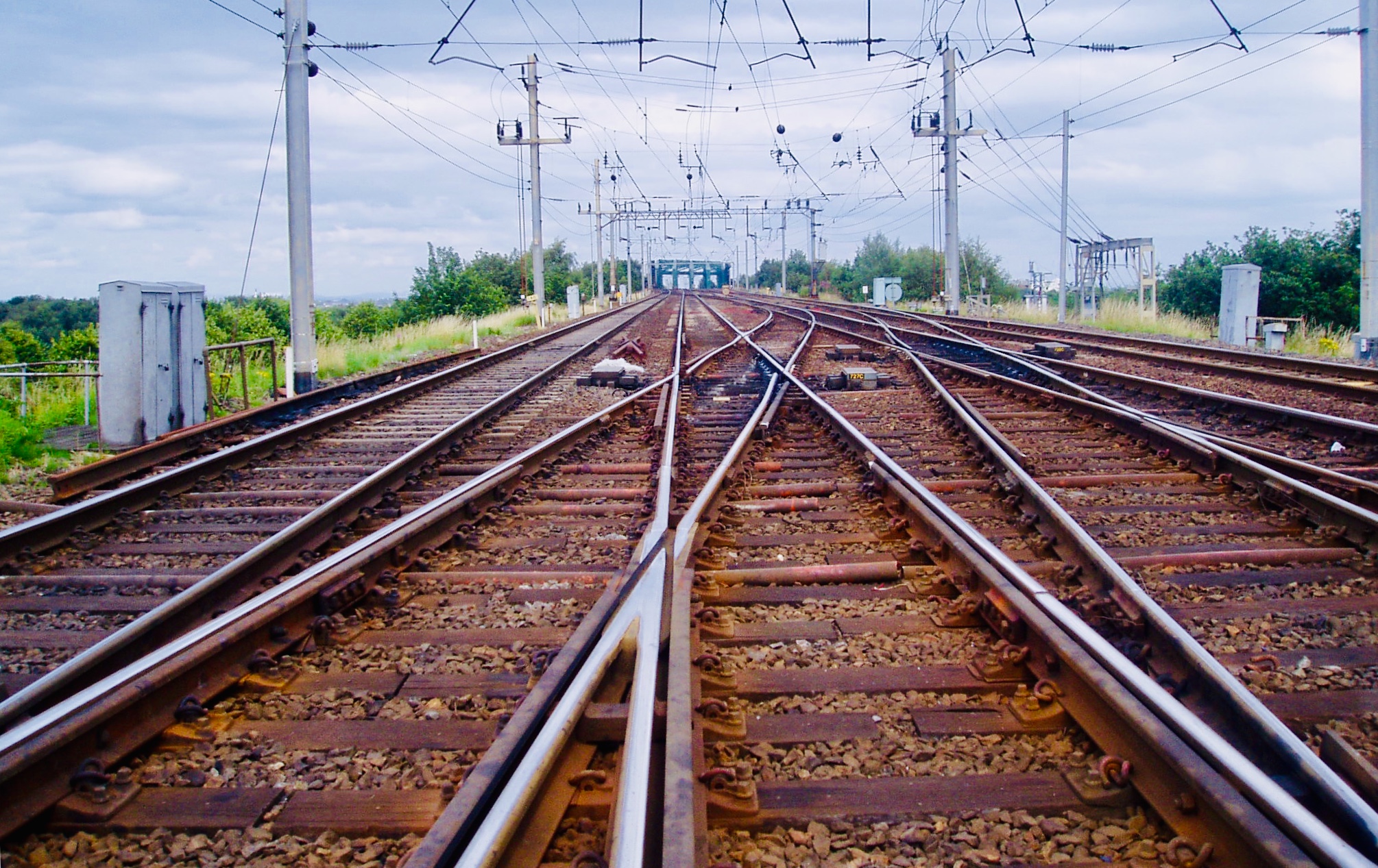 Railway tracks at Acton Grange