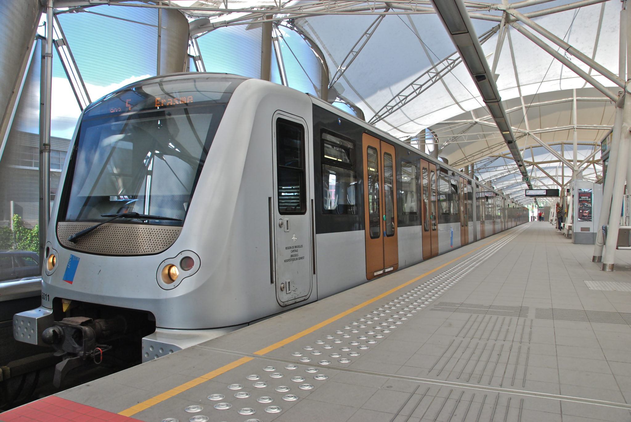 CAF is a major rolling stock manufacturer in Europe. Here: Brussels Metro