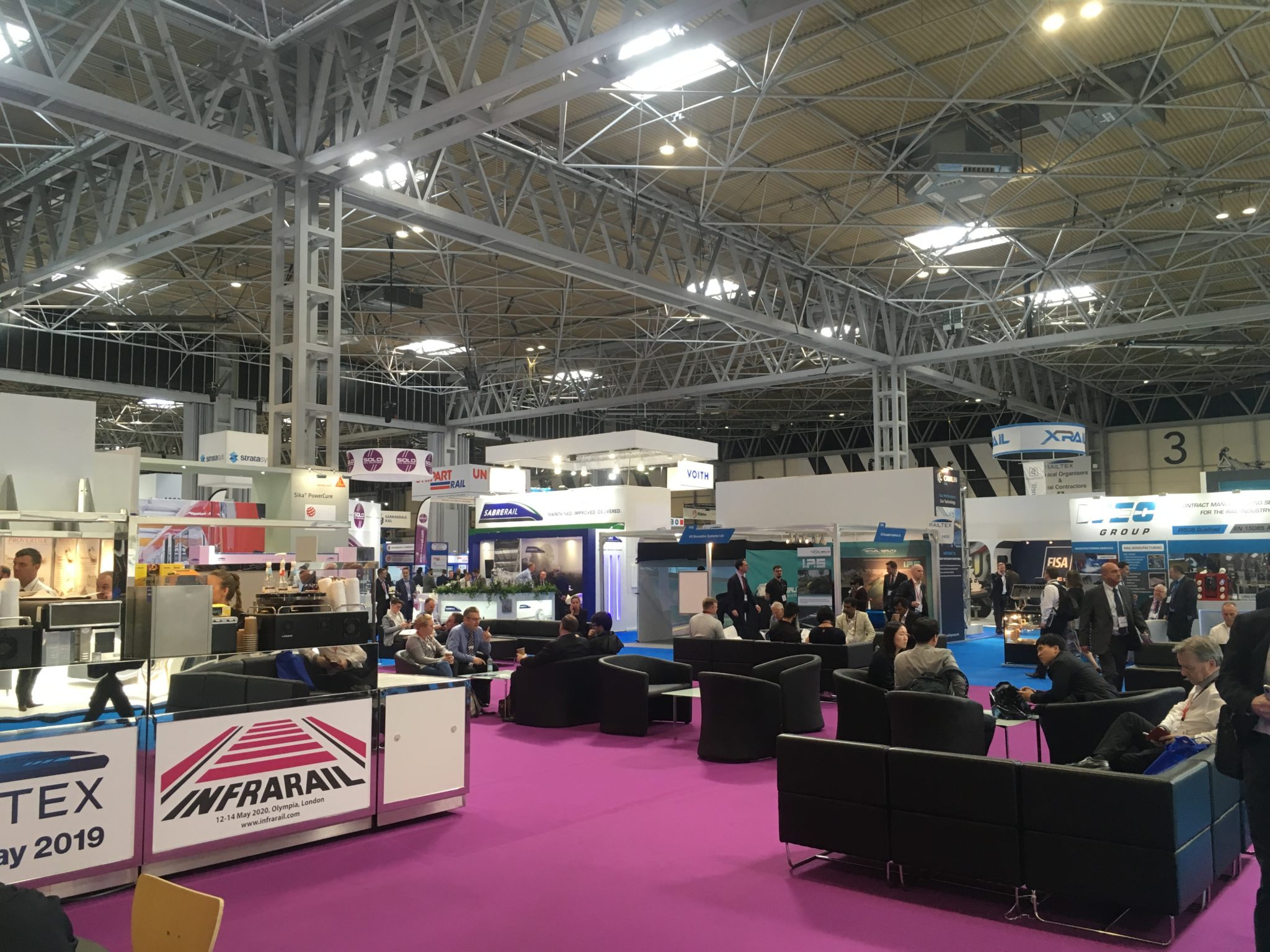 Railtex 2019 interior