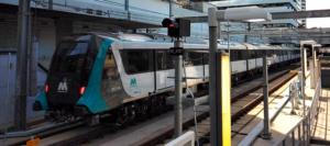 Sydney Metro train: an Alstom Metropolis trainset