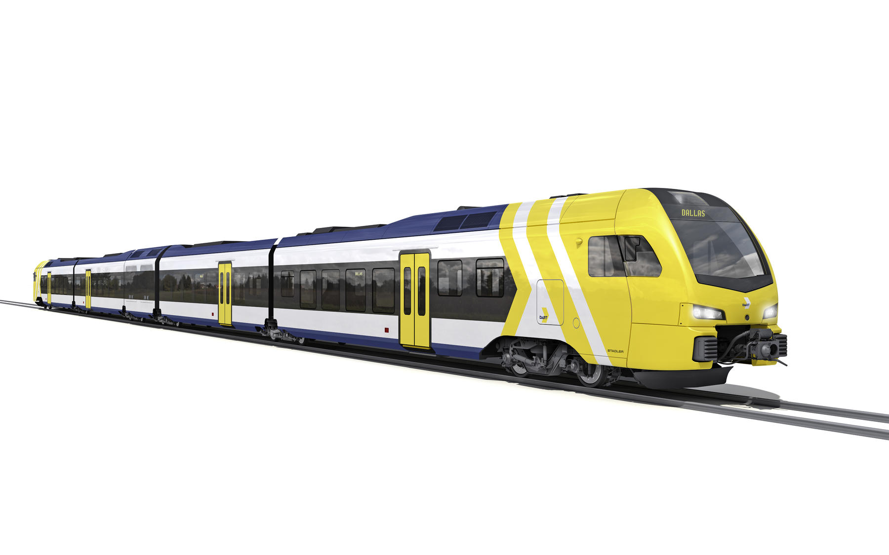 Stadler FLIRT train for Dallas, Texas