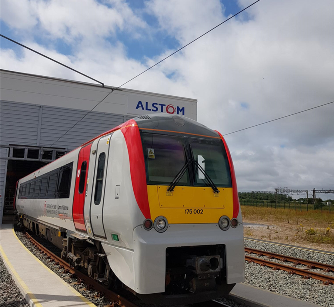 Refurbished exterior of the Class 175 Alstom Coradia DMU